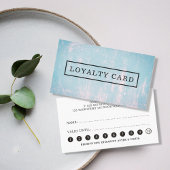 Moderne elegante Textur Pink Blue Loyalty Card Treuekarte