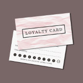 Moderne elegante Textur Pink Gray Loyalty Card Treuekarte