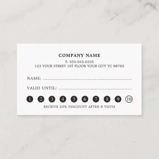 Moderne elegante Textur Pink Gray Loyalty Card Treuekarte (Rückseite)