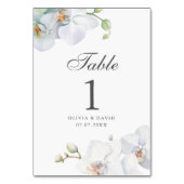 Moderne elegante Tischnummer (Vorderseite)