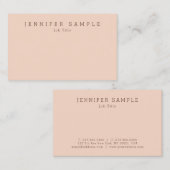 Moderne elegante, trendige, einfache Designvorlage Visitenkarte (Vorne/Hinten)