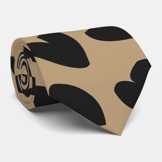 Moderne elegante trendige Leopardenmuster  Krawatte (Gerollt)