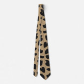 Moderne elegante trendige Leopardenmuster  Krawatte (Rückseite)