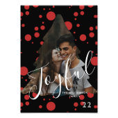 Moderne, elegante Trendtypografie rot 1 Foto (Vorne)