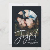 Moderne, elegante Trendtypografie schwarz 1 Foto (Vorderseite)