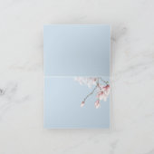 Moderne elegante tropische Blätter Dankeskarte (Innenseite)