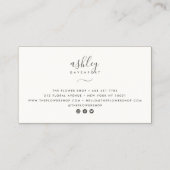 Moderne, elegante, türkisfarbene Wasserkraft Visitenkarte (Rückseite)