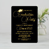 Moderne elegante Typografie Abschluss Einladung (Stehend vorne)