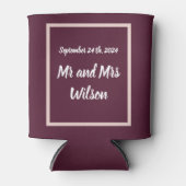 Moderne Elegante Typografie auf Lila Rose Gold Dosenkühler (Vorderseite)