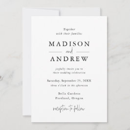 Moderne elegante Typografie Einladung