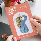 Moderne, elegante Typografie Foto Jahr Graduierte Ankündigung