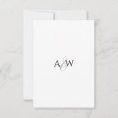 Moderne elegante Typografie Foto  Save The Date (Rückseite)