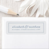 Moderne Elegante Typografie Gerahmte Rücksendeadre (Insitu)