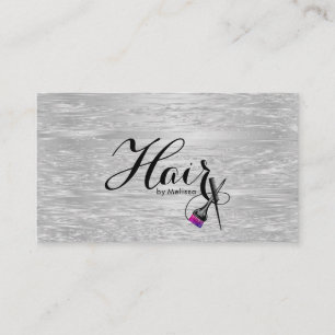 Moderne, elegante Typografie Haare nach Namen Imit Visitenkarte
