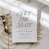Moderne elegante Typografie-Hochzeit Save The Date