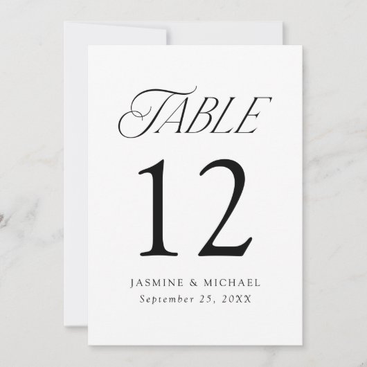 Moderne, elegante Typografie-Hochzeitsstiftung - T (Vorderseite)