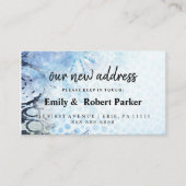 Moderne elegante Typografie - Neue Adressenbeilage Begleitkarte (Vorderseite)