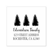 Moderne, elegante Typografie-Pinetrees Permastempel (Design)