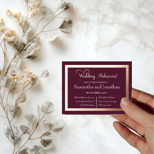 Moderne elegante Typografie Rose Gold Probe Card Folie Einladungspostkarte