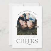 Moderne, elegante Typografie Schwarz-weiß 1 Foto (Vorderseite)