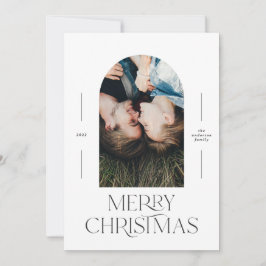 Moderne elegante Typografie schwarz + weiß Weihnac