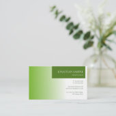 Moderne Elegante Umwelt Natur Luxus Visitenkarte (Stehend Vorderseite)