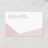 Moderne, elegante und einfache Berufliche Vorlage Visitenkarte (Rückseite)