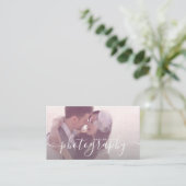 Moderne, elegante und einfache Fotografie Visitenkarte (Stehend Vorderseite)