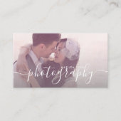 Moderne, elegante und einfache Fotografie Visitenkarte (Vorderseite)