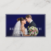 Moderne, elegante und einfache Fotografie Visitenkarte (Vorderseite)