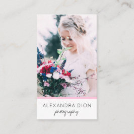 Moderne, elegante und einfache Fotografie Visitenkarte