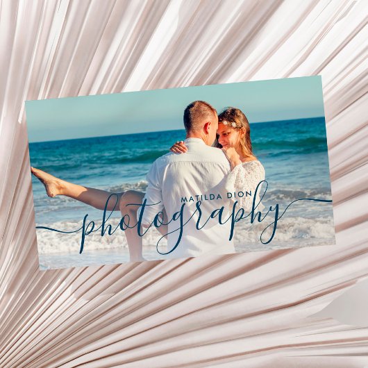 Moderne, elegante und einfache Fotografie Visitenkarte