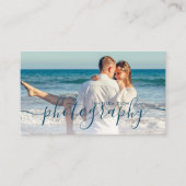 Moderne, elegante und einfache Fotografie Visitenkarte (Vorderseite)