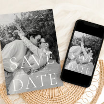 Moderne, elegante und klassische Save the Date-Car