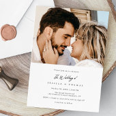 Moderne, elegante und maßgeschneiderte Foto Hochze Einladung