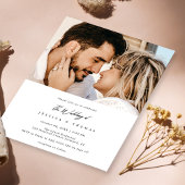 Moderne, elegante und maßgeschneiderte Foto Hochze Einladung