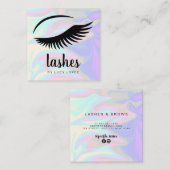 Moderne, elegante und stilvolle Hick-Hologramm-Has Quadratische Visitenkarte (Vorne/Hinten)