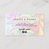 Moderne, elegante und stilvolle Hick-Hologramm-Has Visitenkarte (Rückseite)