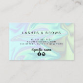 Moderne, elegante und stilvolle Hick-Hologramm-Has Visitenkarte (Rückseite)