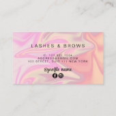 Moderne, elegante und stilvolle Hick-Hologramm-Has Visitenkarte (Rückseite)