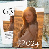 Moderne Elegante Uni oder High School Abschluss Ankündigung