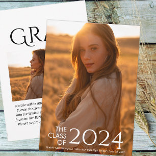 Moderne Elegante Uni oder High School Abschluss Ankündigung