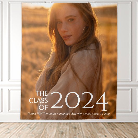 Moderne Elegante Uni oder High School Abschluss Wandteppich