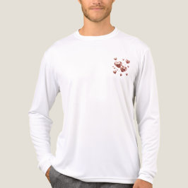 Moderne elegante Valentinstag romantische Liebesge Tri-Blend Shirt