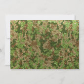 Moderne Elegante Verlobung der Camouflage Glitzer Save The Date (Rückseite)