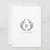 Moderne elegante Verzierte Stork Baby Dusche Einla Einladung (Rückseite)