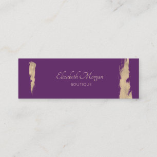 Moderne Elegante Violet Mini Visitenkarte
