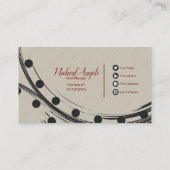 Moderne, elegante Visitenkarte (Rückseite)