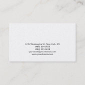 Moderne elegante Visitenkarte für Elektroingenieur (Rückseite)