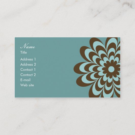 Moderne elegante Visitenkarte-oder Visitenkarte (Rückseite)